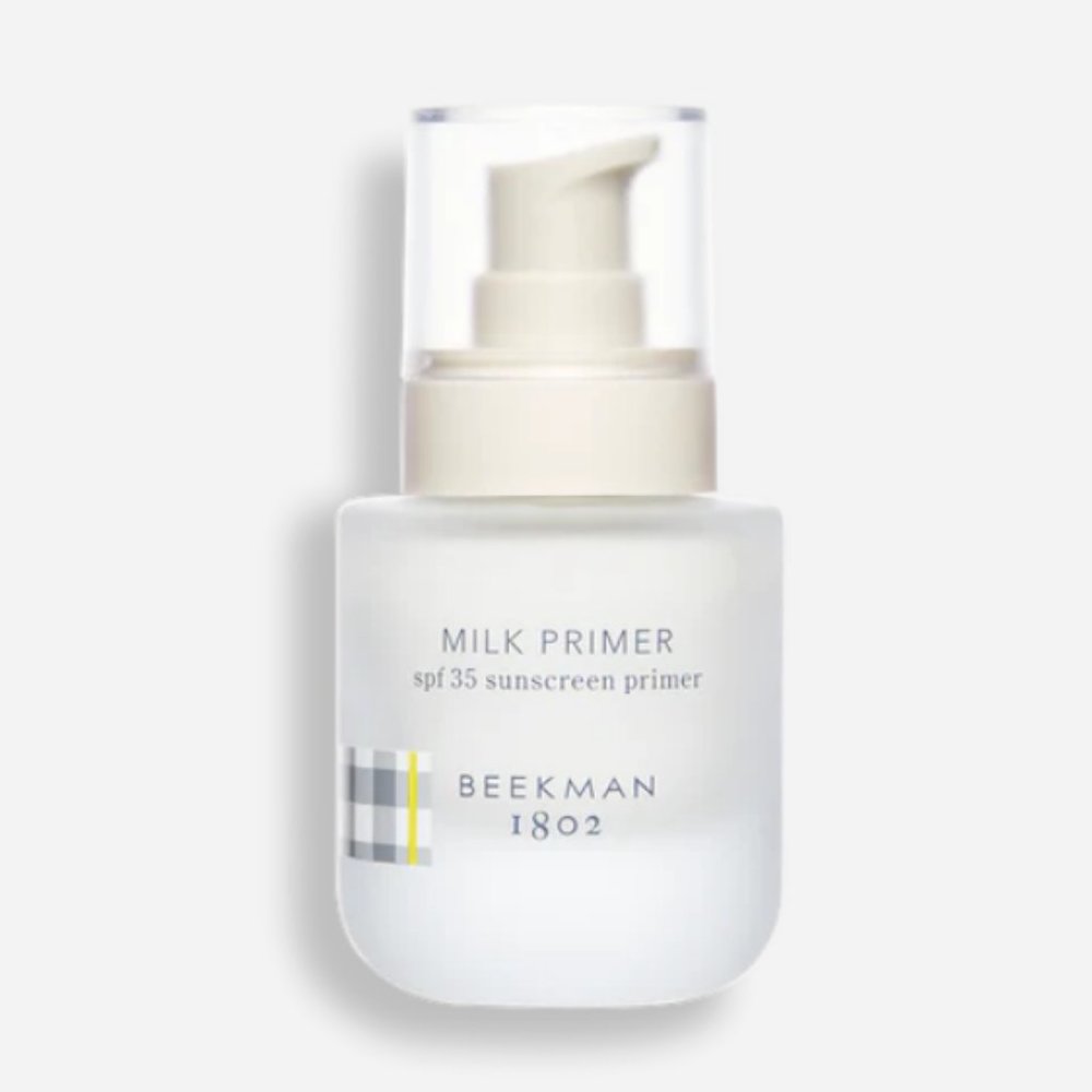 NIB 1.0 oz MILK PRIMER SPF 35 3-IN-1 DAILY DEFENSE SUNSCREEN & MAKEUP PE…